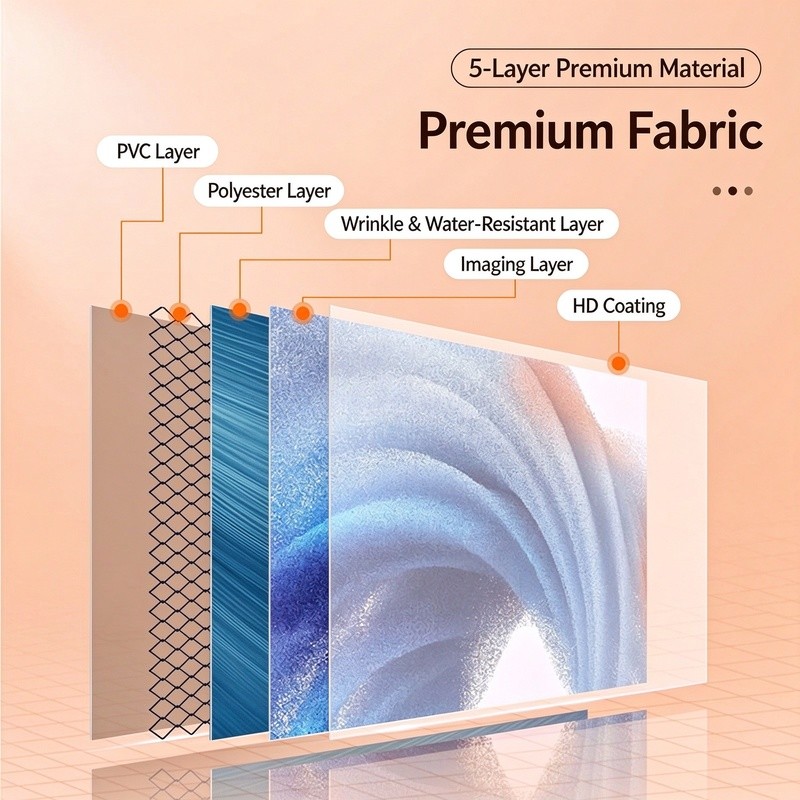 Tripod Projector Screen With Stand 1 00 Inch 4K HD 16 9 Home Cinema Portable — image 6