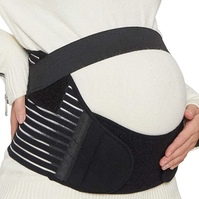 Breathable And Adjustable Abdominal Strap For Pregnant Women Black - Shop at LoveMi