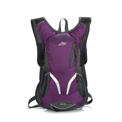 Multifunctional Bicycle Sports Backpack Large Capacity Outdoor Hiking - Purple - View 1