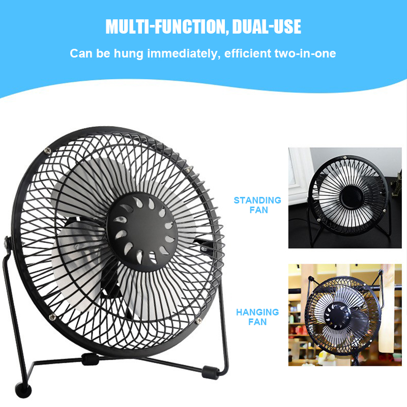 Portable Mini USB Cooling Fan 360 Small Desktop Desk Quiet Computer6inch
