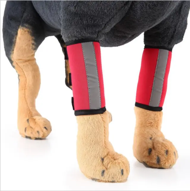Pet Supplies Dog Leg Bracket Protective Cover Red Reflective Foot Protector - Shop at LoveMi