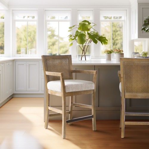 Cane Back Counter Stool image 3