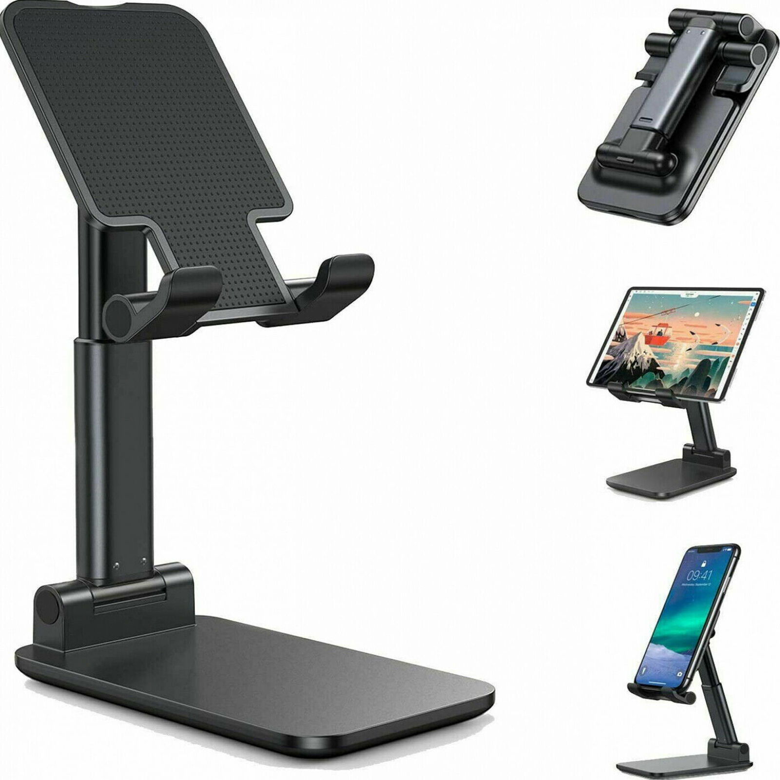 Support de téléphone portable support de bureau support de tablette support de téléphone portable tablette de bureau H - Photo 10 sur 11