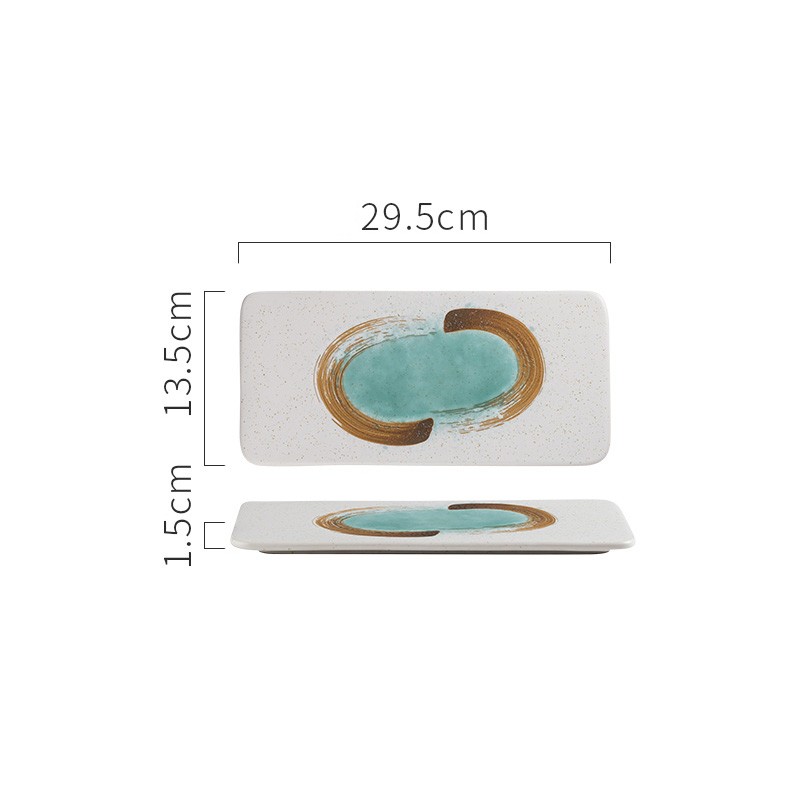 New Rectangular Ceramic Japanese Sushi Platter Middle - Shop at LoveMi