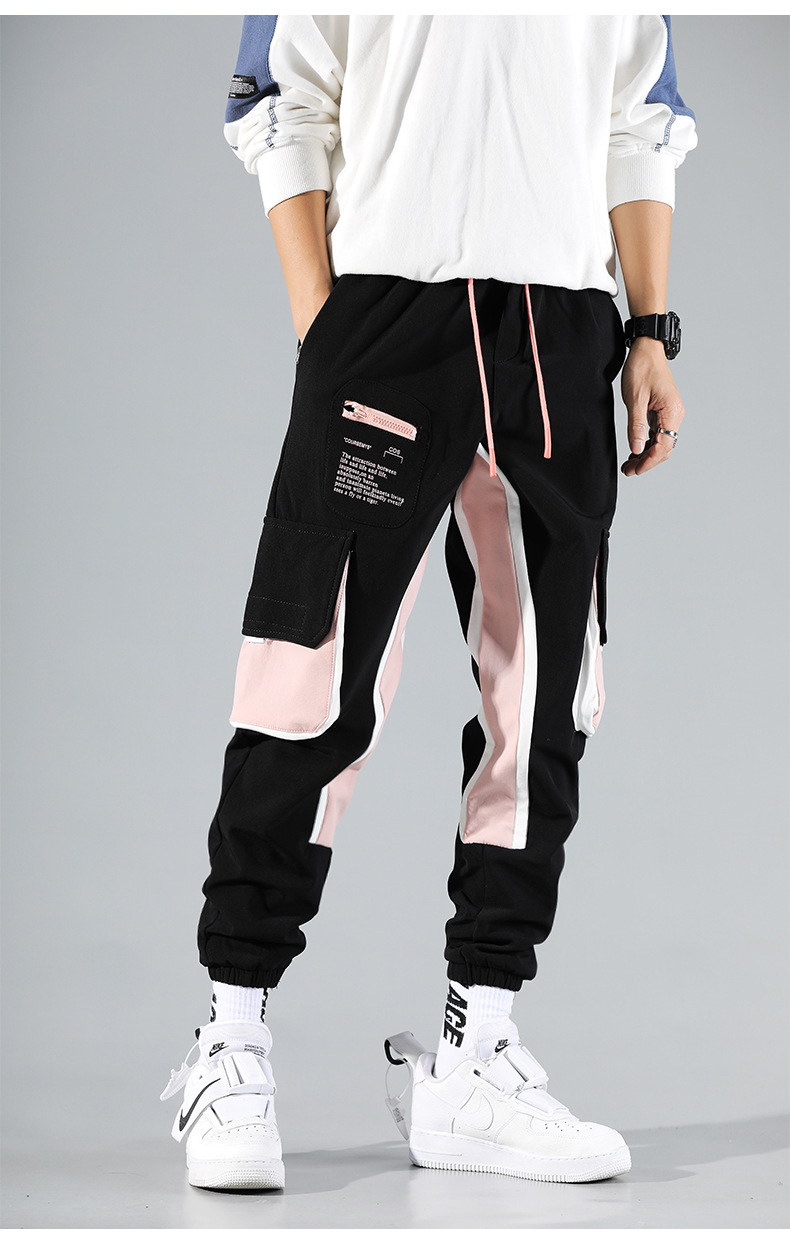 New Velvet Functional Overalls Men's Loose-fitting Feet