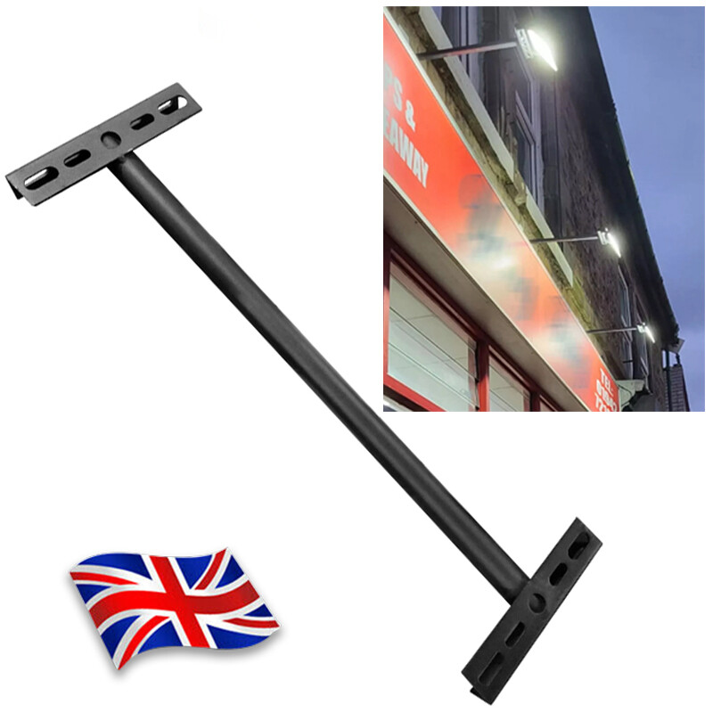 LED Floodlight Bracket For Wall Mount Metal Arm 50cm Aurora Indoor Outdoor Sign — image 2