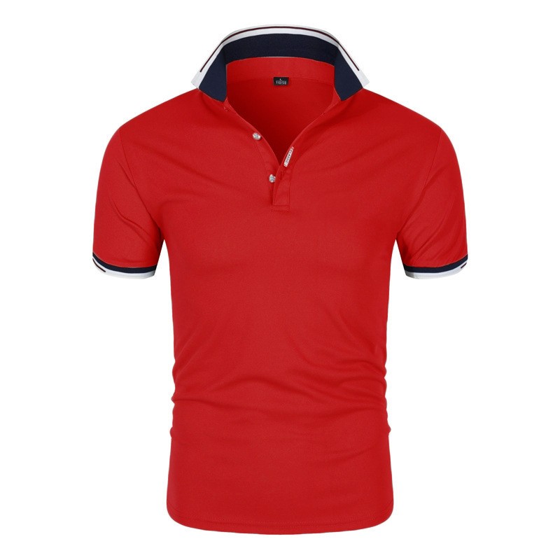 Title 3, Zomer heren polo shirt met trendy print. Ademen...