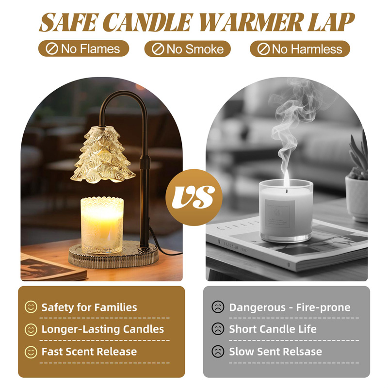 Candle Warmer Lamp With Timer & Dimmer , Adjustable Wax Melt Lamp For Jar Candles, Home Decor Accent view 3