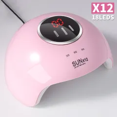 Nail Lamp For Gel Polish, 18 LED Professional Nail Dryer UV LED Nail Lamp With 3 Timer Setting, With Automatic Sensor, LCD Display, Fast Curing Eff... - View 1