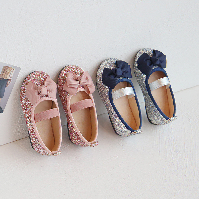 Bow Girls' Soft Sole Leather Shoes - Image 5