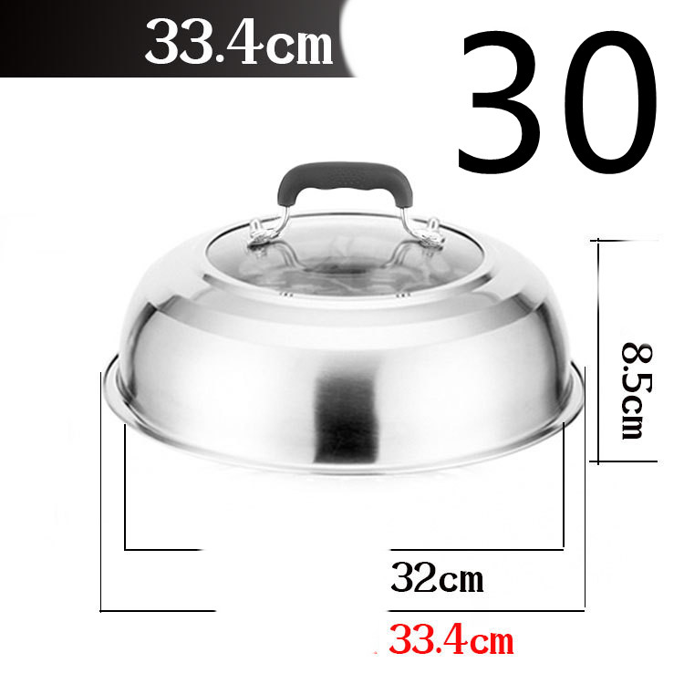 Title 32, Stainless Steel Heightened Round Household Wok ...