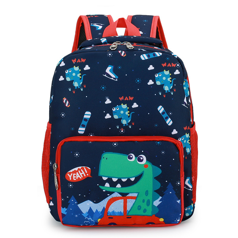 Children's Bag Cute Dinosaur Kindergarten Cartoon Print Male And Female Baby Backpack — foto 5