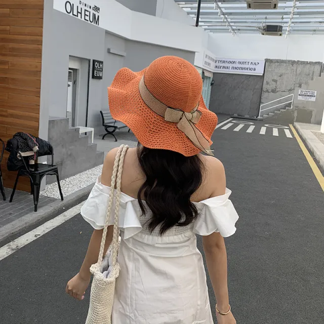Lady Lady Solid Color Fisherman Hat Orange - Shop at LoveMi