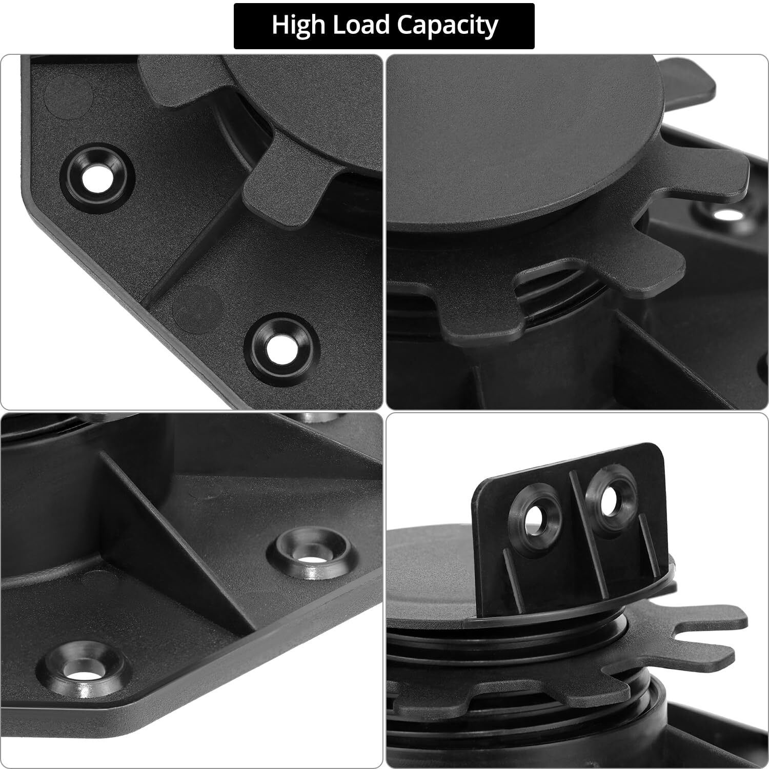 Pack Of 10 Adjustable Decking Pedestal Riser Foot Bearing Support 30mm-60mm