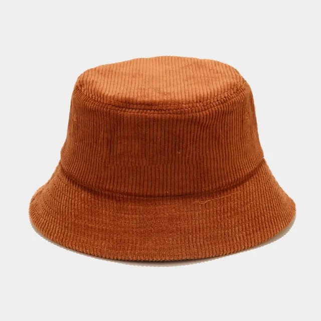 Female Autumn Corduroy Fisherman Hat Brown - Shop at LoveMi