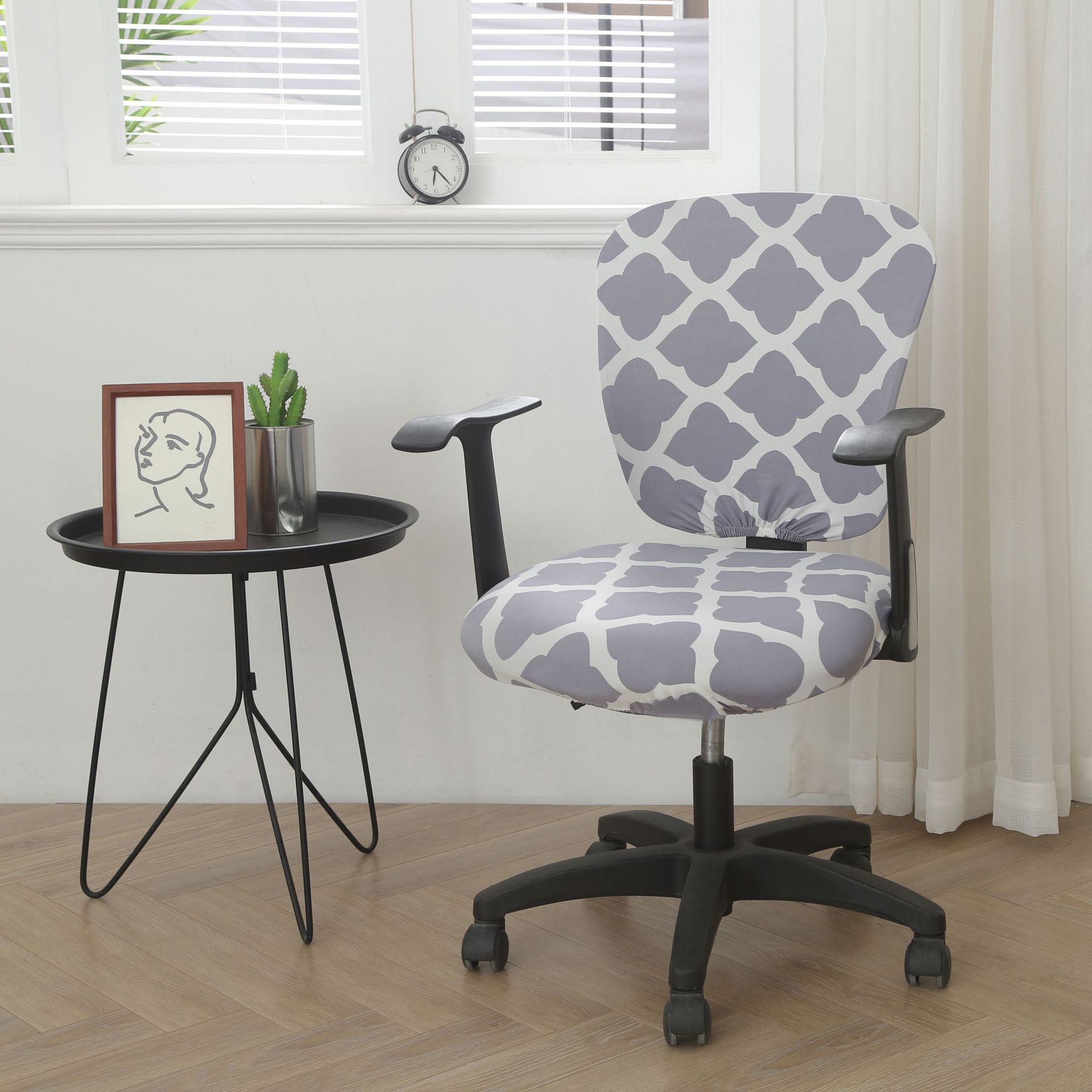Housse Chaise Élastique MILKIA en gris