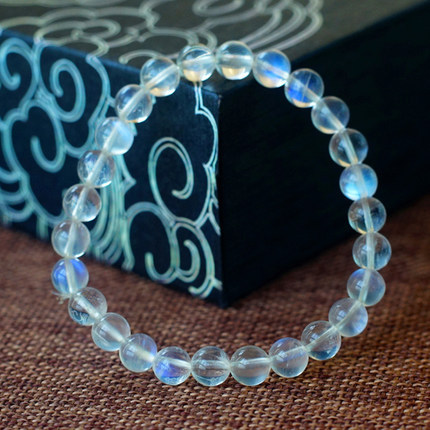 Ice Seed Vitreous Moonstone Bracelet For Women