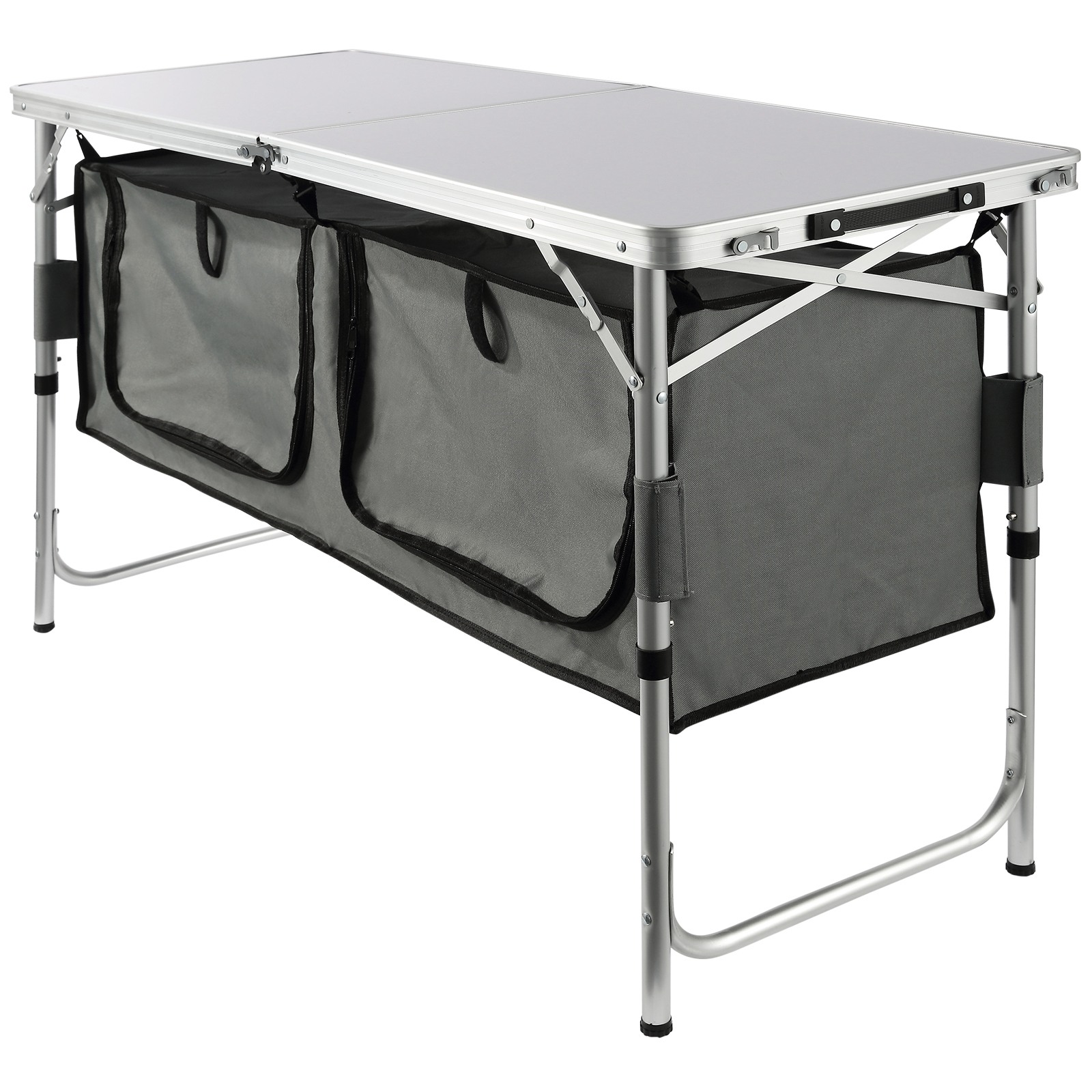 VEVOR Folding Camping Table Outdoor Kitchen BBQ RV 3 Height Adjustable - Picture 6 of 6