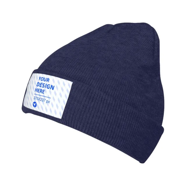 Soft And Comfortable Warm Knitted Beanie Navy Blue - Shop at LoveMi