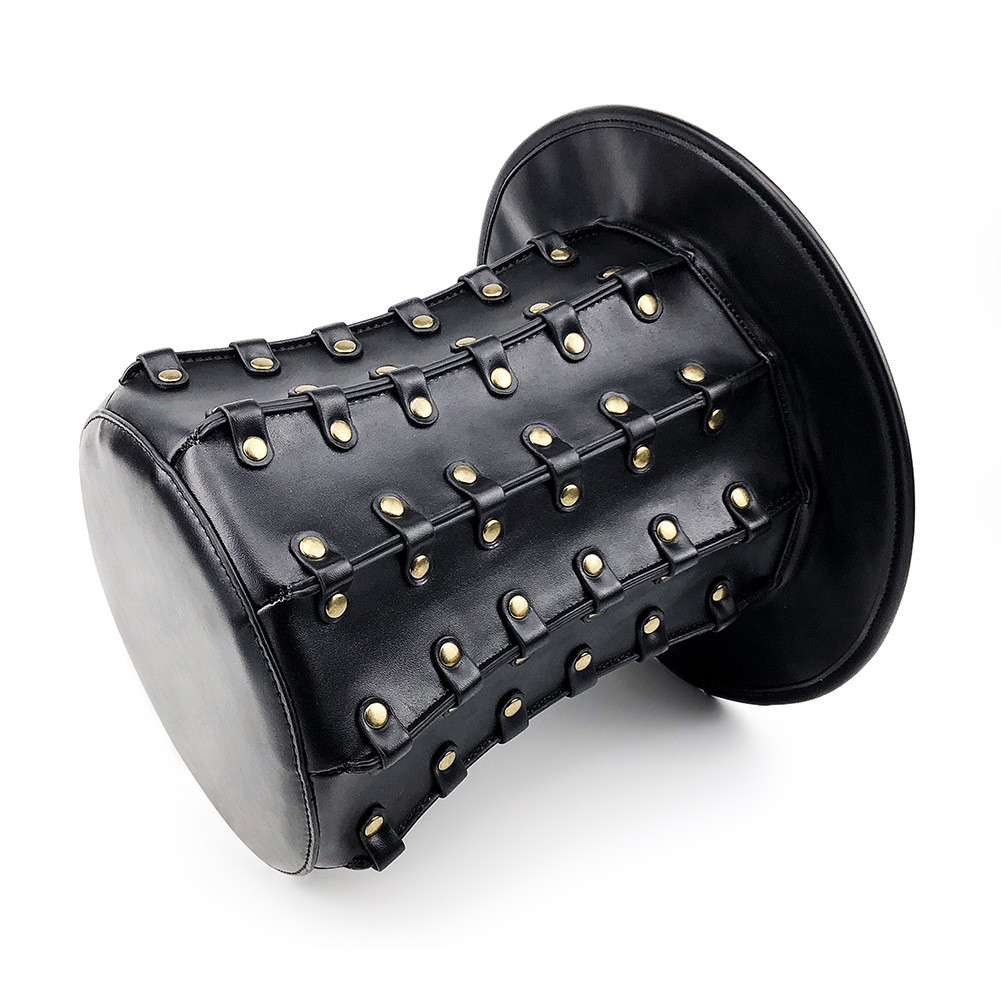 Unisex Rivet High Top Banquet PU Hat