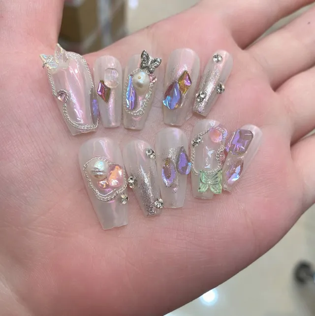Nail Patch Can Be Taken With Simple Aurora Color Drill Short Ladder - Shop at LoveMi