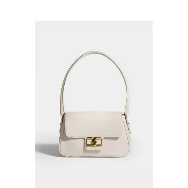Spring And Summer Texture Underarm Bag Trendy Shoulder Bag Female Messenger Cream - Shop at LoveMi