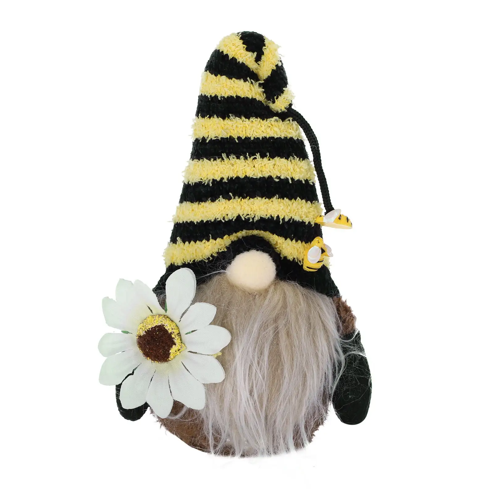 Knitted Plush Sunflower Faceless Doll Beard Old Man