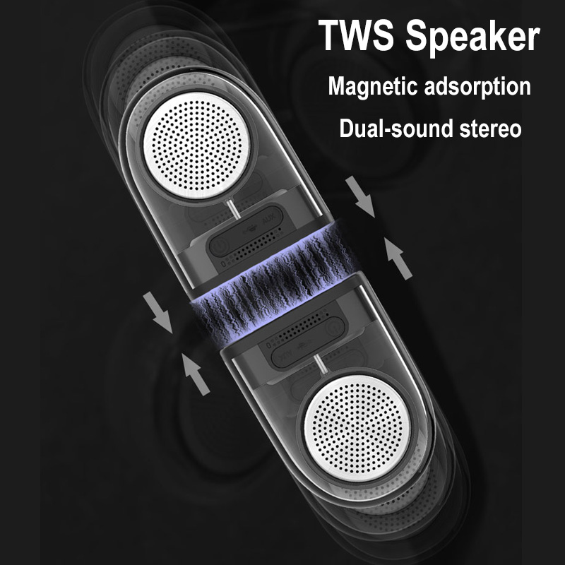 D10 Magnetic Transparent Wireless Bluetooth Speaker - Image 4