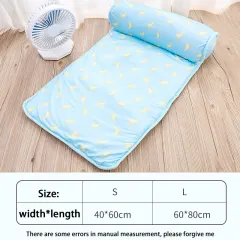 Dogs Mat Cooling Summer Pad Mat For Dogs Cat Blanket Sofa Breathable Pet Dog Bed Summer Washable For Small Medium Large Dogs New - Blue - View 1