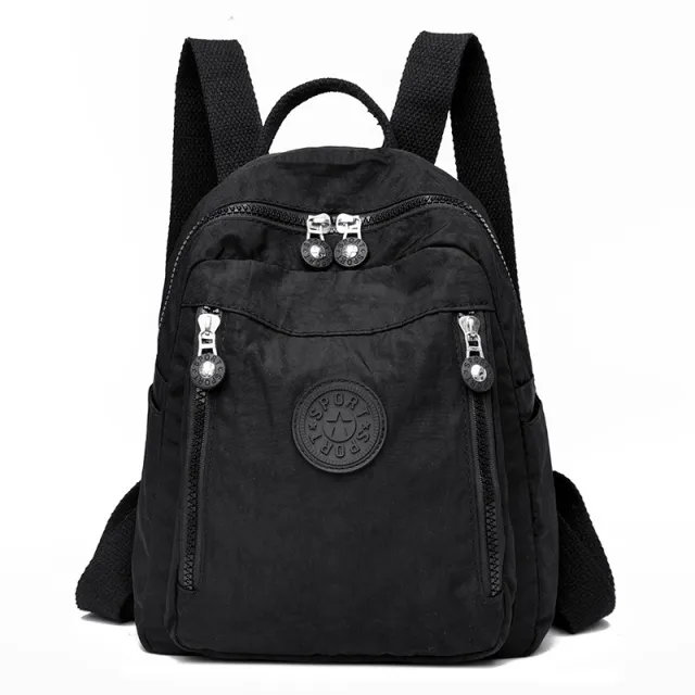 Fashion Backpack Oxford Cloth Travel School Bag Black - Shop at LoveMi
