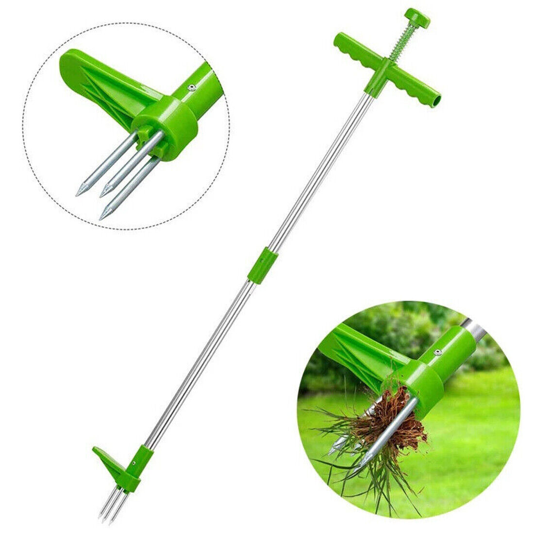 Weed Puller Weeder Twister Twist Pull Claw Garden Lawn Root Killer Remover Tool