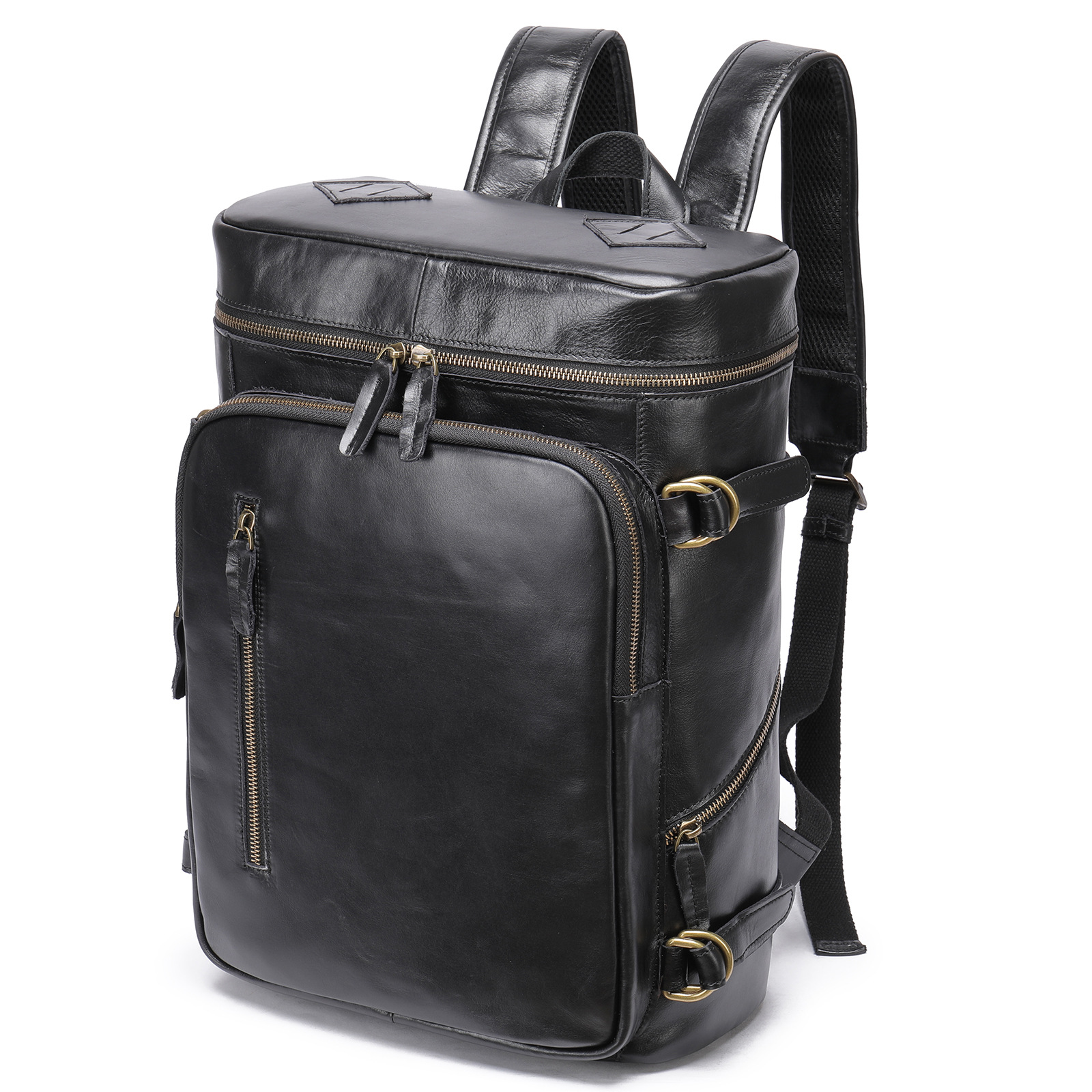 Korean Computer Bag Men's Retro Crazy Horseskin Shoulder
