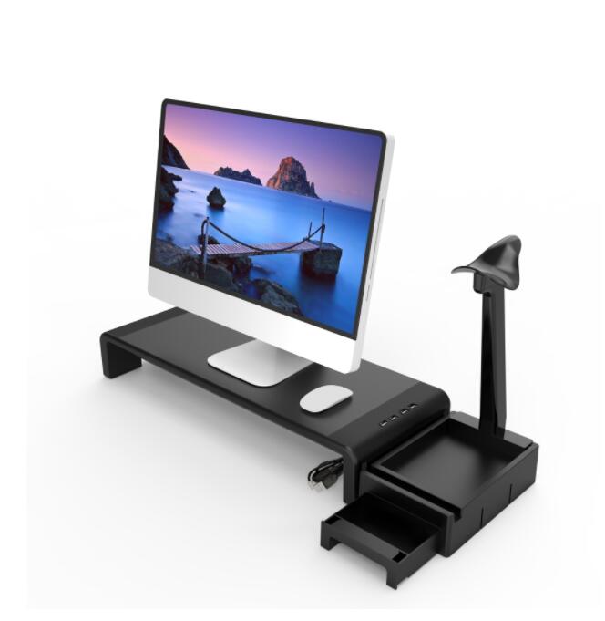 Laptop Monitor With Raised Frame USB Charging Foldable Table - Image 5