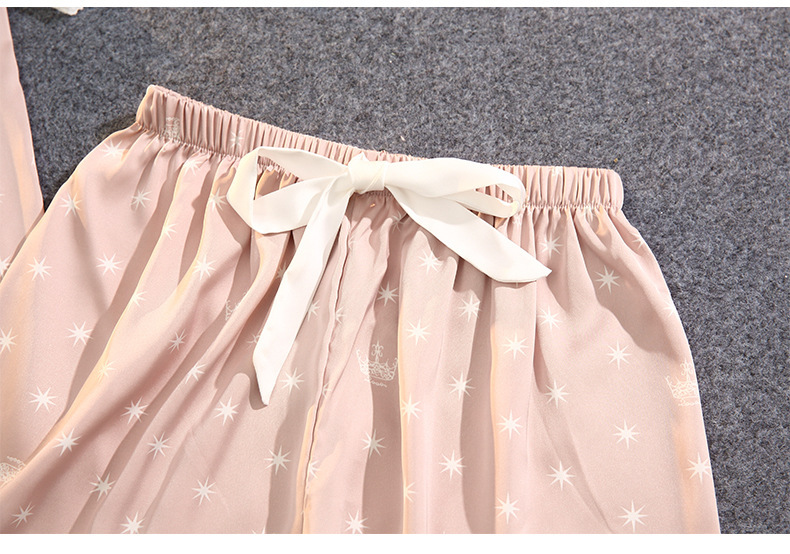 Title 6, Summer Satin Chiffon Lace Short-sleeved Shorts