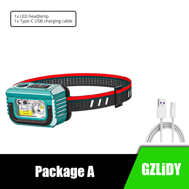 Night Riding Long Battery Life Warning Light Camping Fishing Glare Headlight