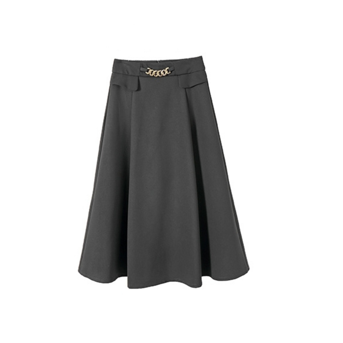Women's New Chic Chain Waist Midi Skirt