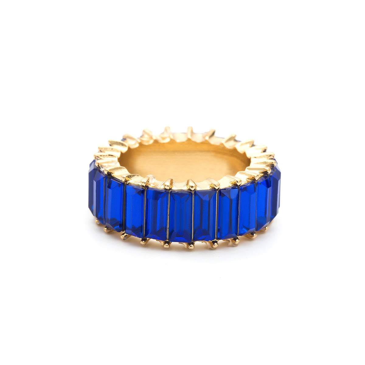 Simple Color Wild Square Zircon Ring Women