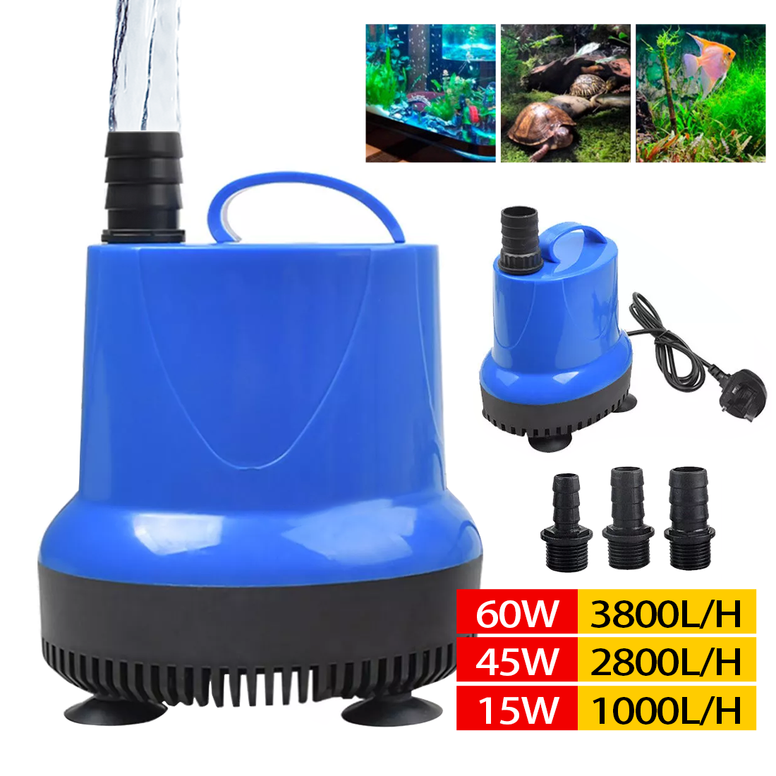 Submersible Water  240V Pool Pond Aquarium Fish Tank Water Feature Fountain