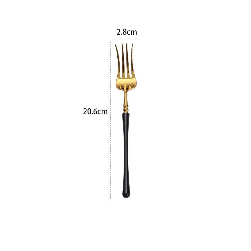 Dinner Fork Black Gold