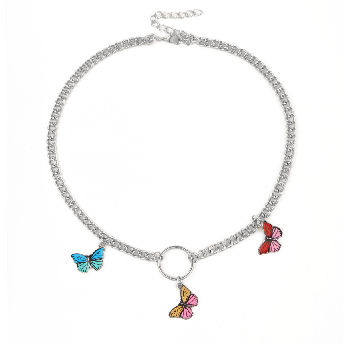 Butterfly Clavicle Chain Female Simple Ins Pearl Butterfly Necklace