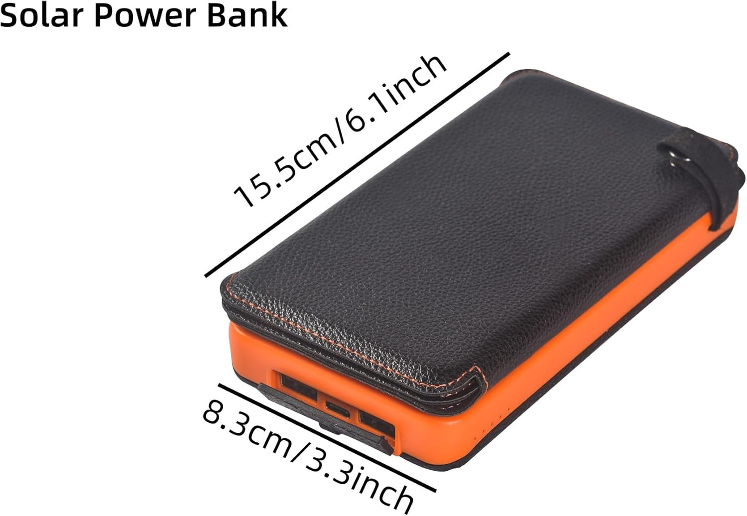 1O000000mAh Solar Power Bank Waterproof 2USB LED Battery Charger For Cell Phone — foto 3