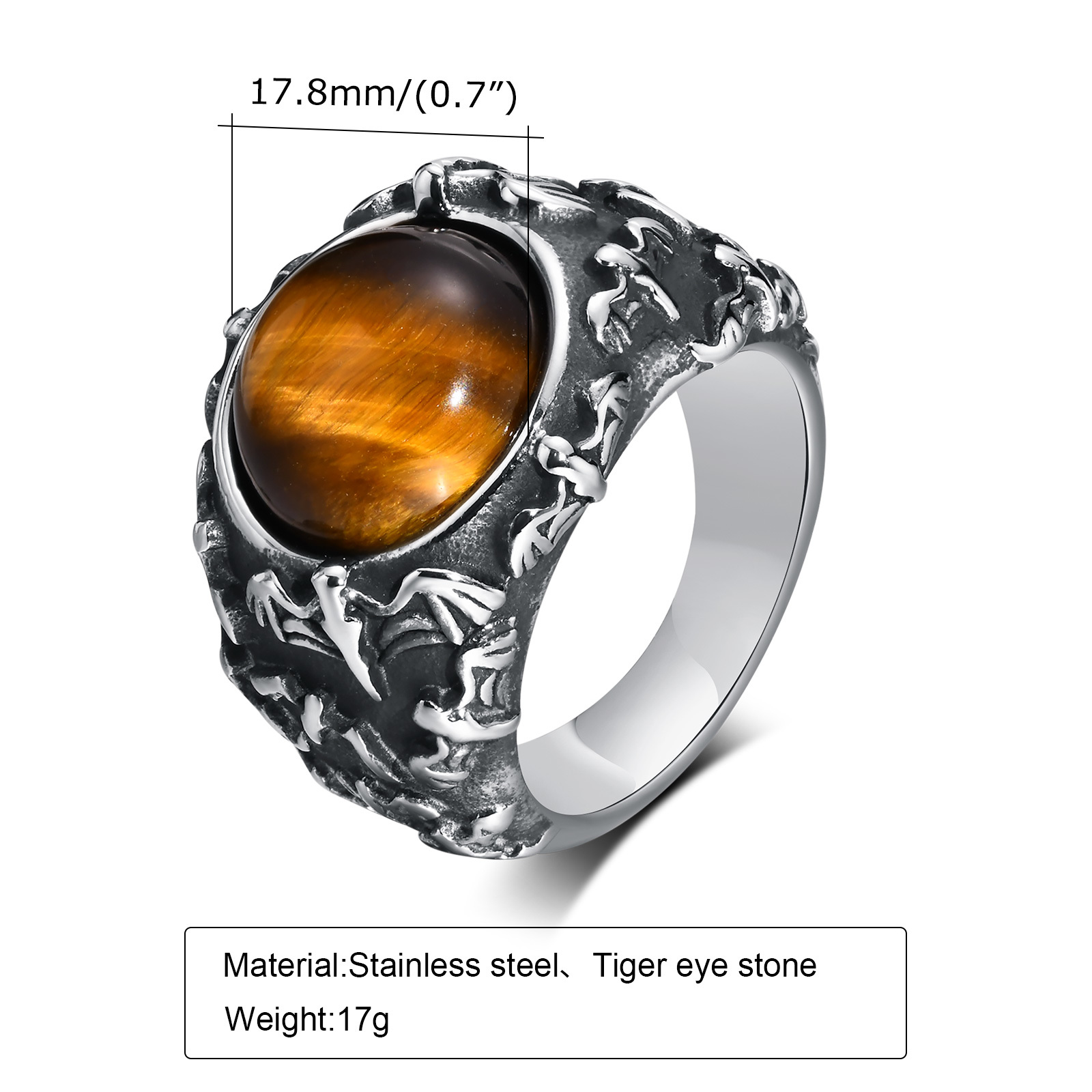 Men's Fashion Titanium Steel Ring — foto 5