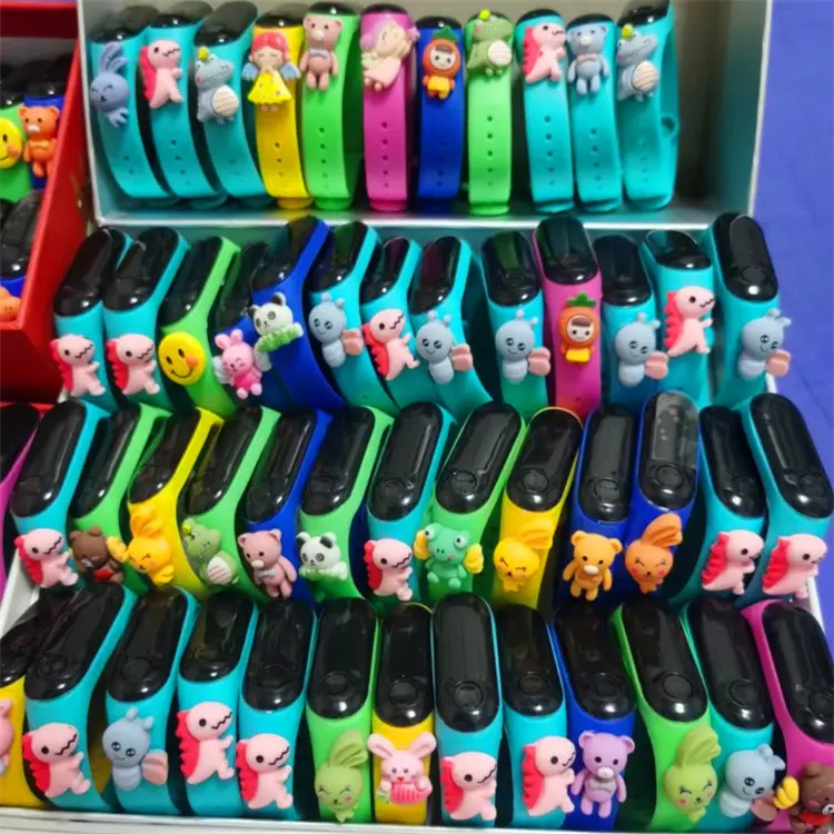 Cartoon Button Non-pedometer LED Doll Watch
