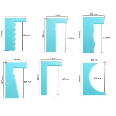 Title 2, Irregular Edge Decoration Comb Fondant Spatula