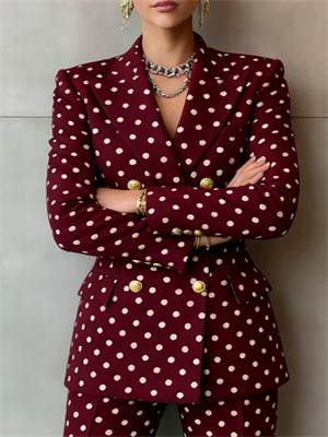 Women's Double-breasted Elegant Suit Jacket