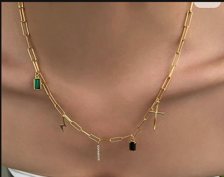 Simple And Personalized Natural Pearl Leaf Grass Necklace