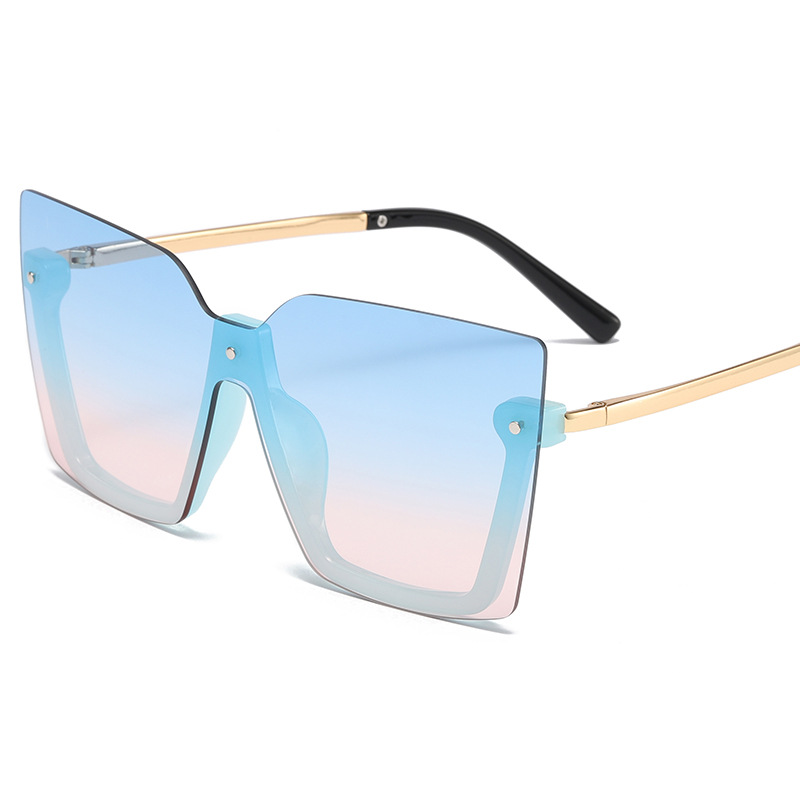 Title 6, Ocean Sheet Multicolor Rimless Sunglasses