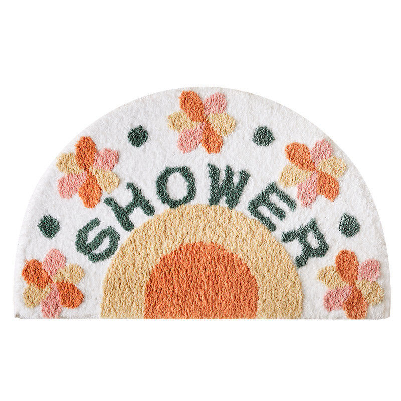 Thickened Non-slip Carpet Bathroom Toilet Toilet Door Mat - 12
