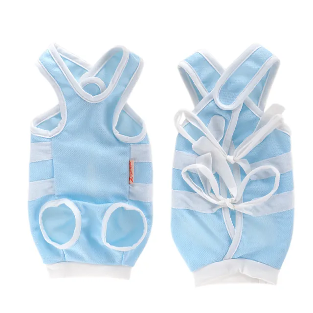 Cat Clothes Summer Clothes Thin Pet Care Suit Blue And White - Shop at LoveMi