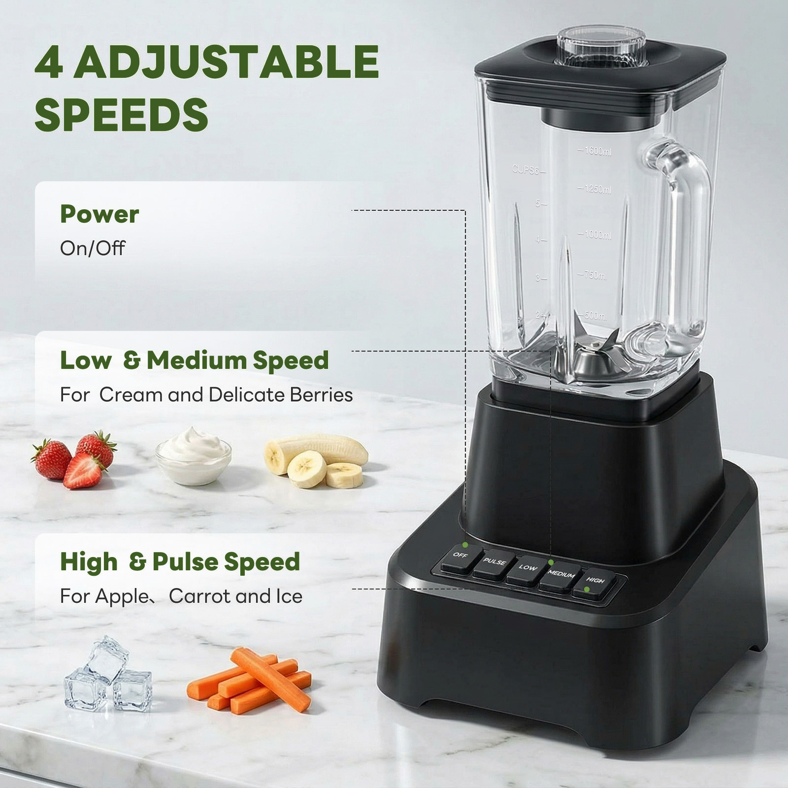 Professional Ice Cream Blender, Full-size Household Blender, Equipped With A... 4